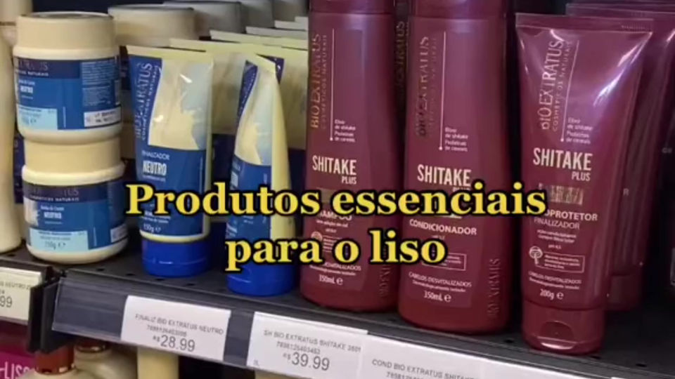 Produtos essenciais para o cabelo liso